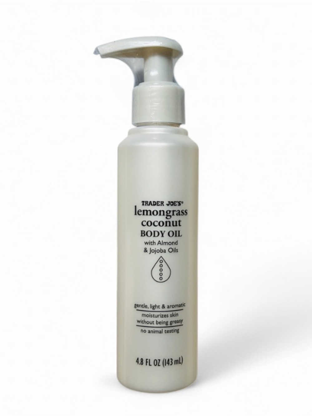 🍋🥥 Trader Joe’s Lemongrass Coconut Body Oil 4.8 Oz NWT